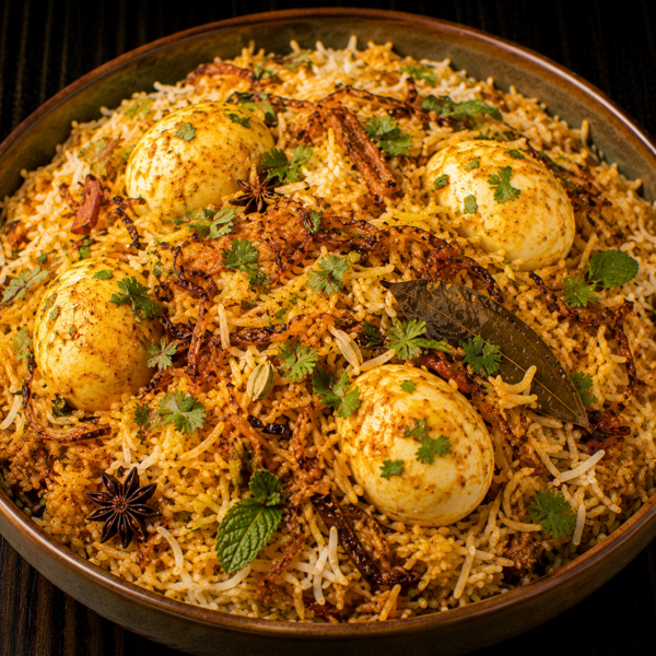 Chef Sri’s-Style Egg Dum Biryani