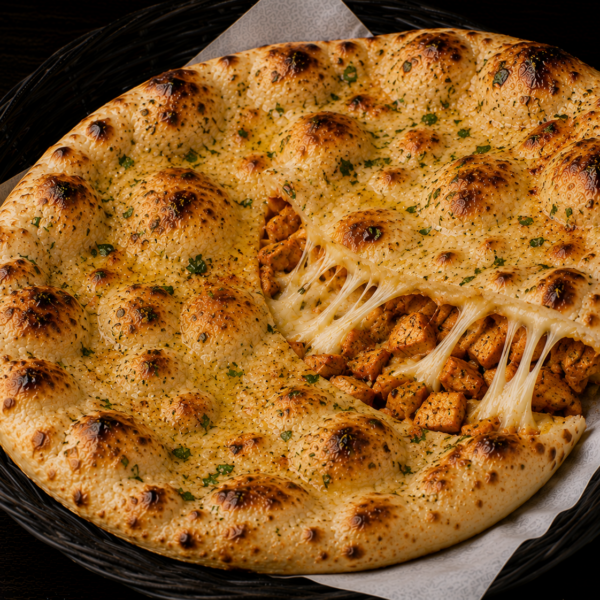 Chicken Tikka & Cheese Naan