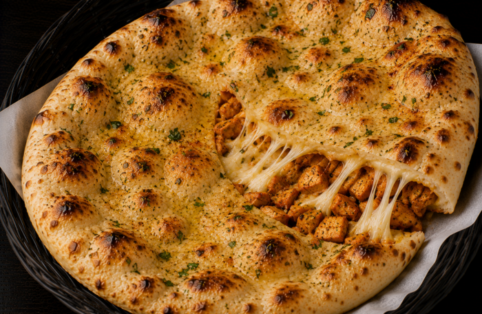 Chicken Tikka & Cheese Naan