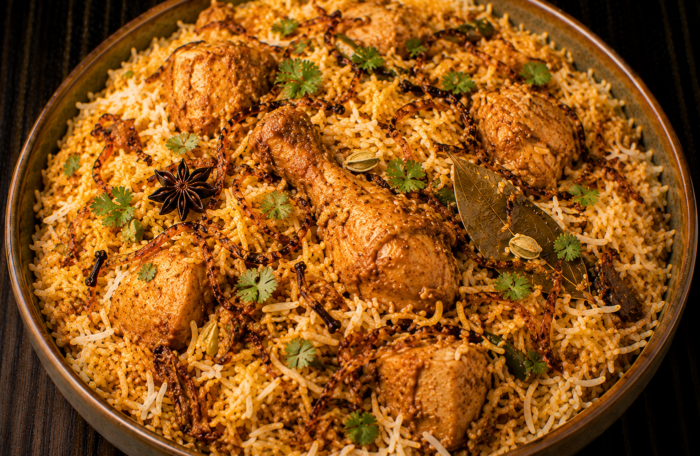 Hyderabadi Chicken Dum Biryani