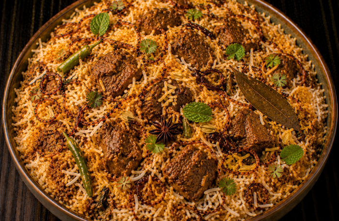 Hyderabadi Kachi Gosht ki Mutton Biryani