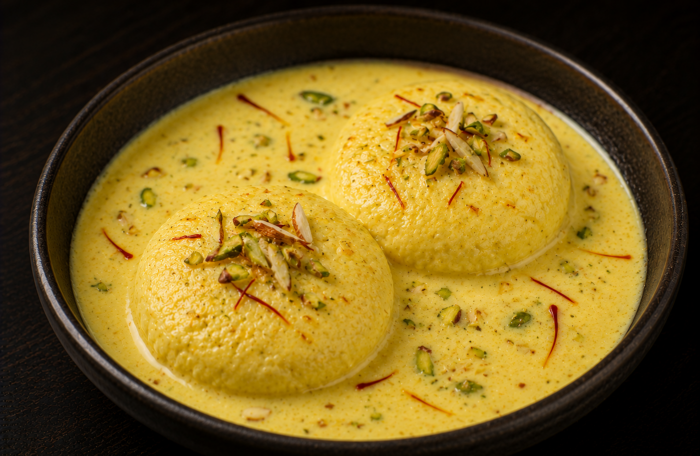 Kesar Rasmalai (2 pcs)