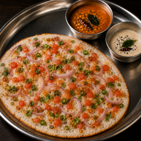 Onion & Tomato Uttapam
