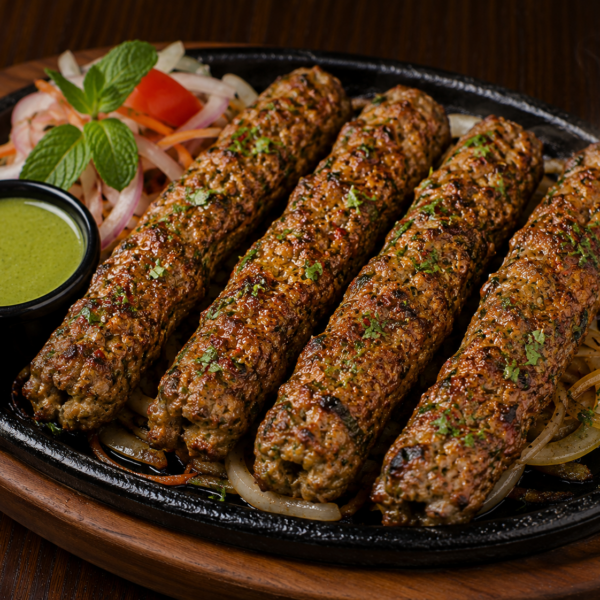 Sizzling Lamb Seekh Kebab (G/F)