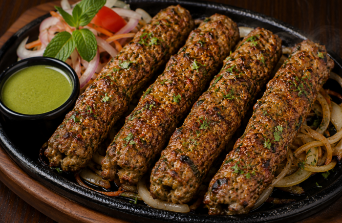 Sizzling Lamb Seekh Kebab (G/F)