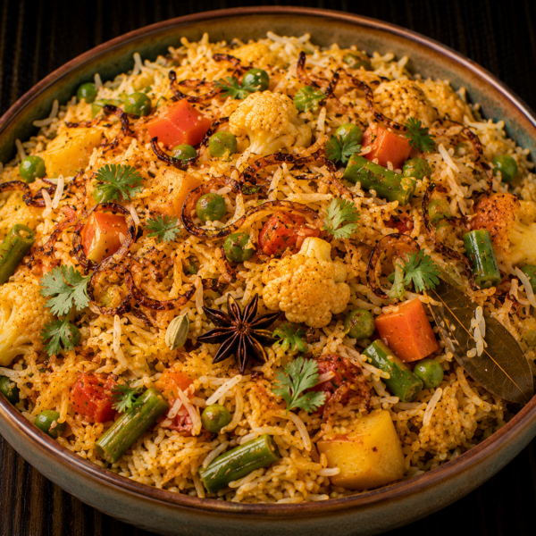 Vegetable Dum Biryani