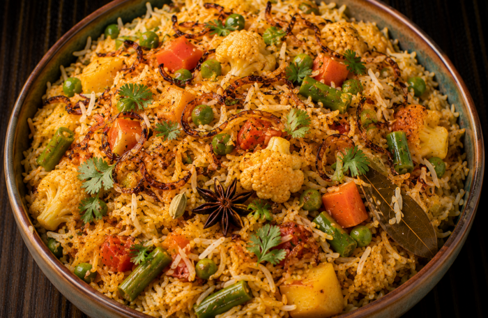 Vegetable Dum Biryani